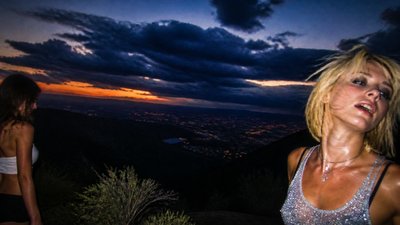 sweeping panoramic landscape with a dramatic sky