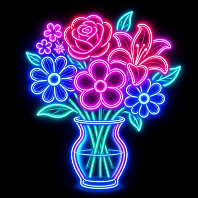 bouquet of flowers in a glass vase