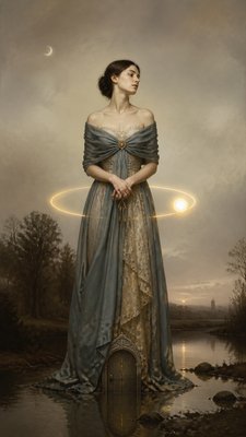 full-length portrait of an elegant figure
