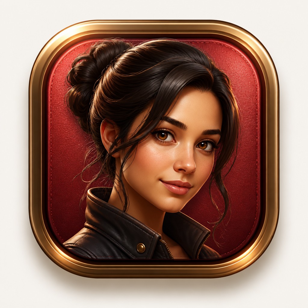 Skeuomorphic Icon Design AI art example