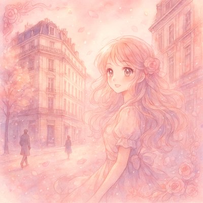 Shoujo Romance Anime Art Style Style Transfer Example