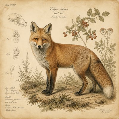 animal standing in natural pose