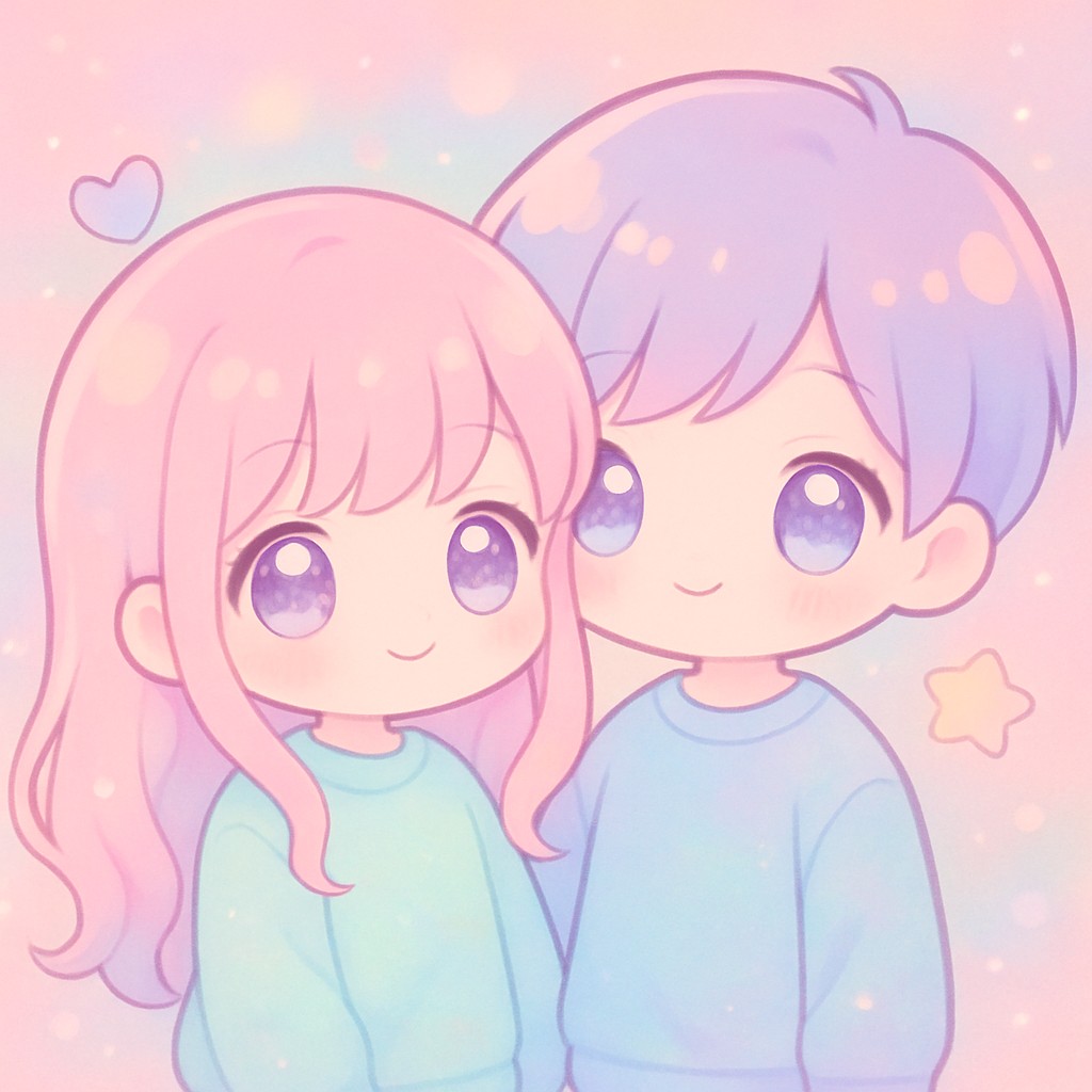 portrait of two people together