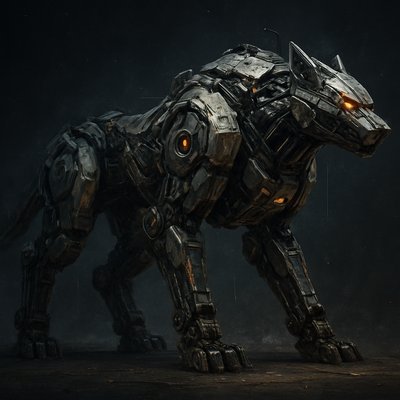animal standing in natural pose