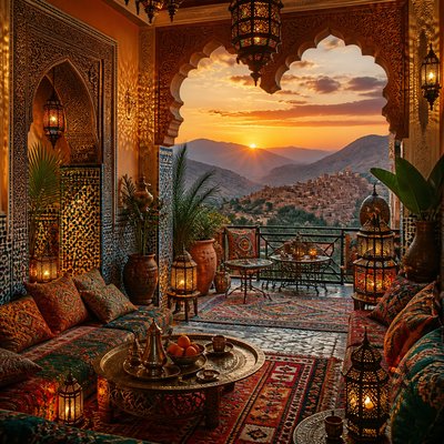 wide landscape with natural scenery — Moroccan Interior Design