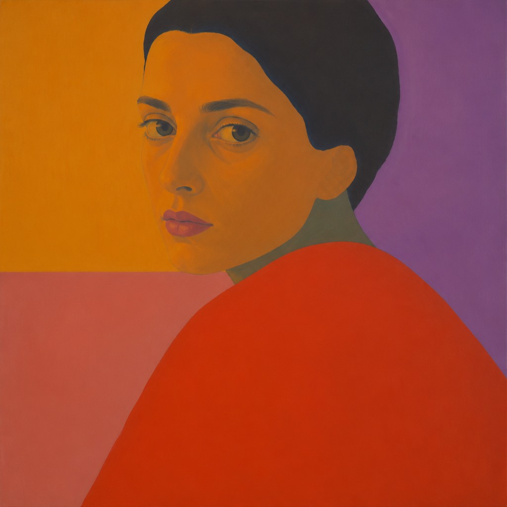 Color Field Painting Style AI art example