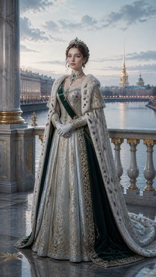 full-length portrait of an elegant figure