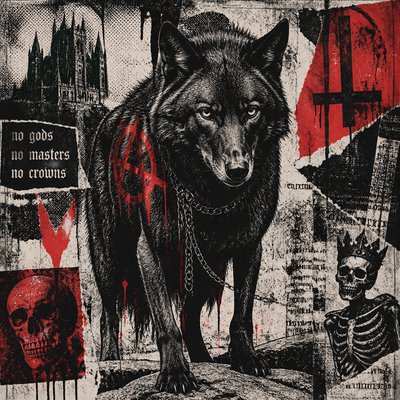 animal standing in natural pose — Gothic Punk Art