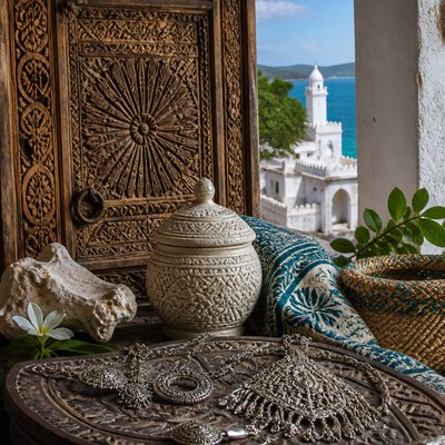 still life with everyday objects — Comorian Art Style