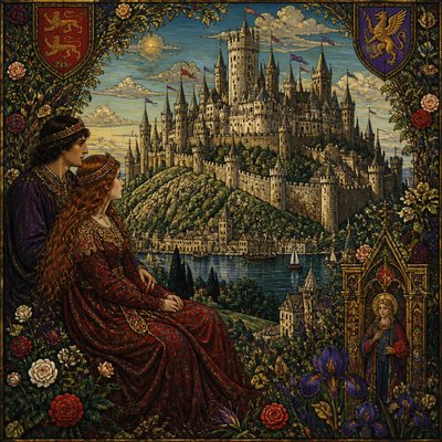 majestic castle on a hilltop
