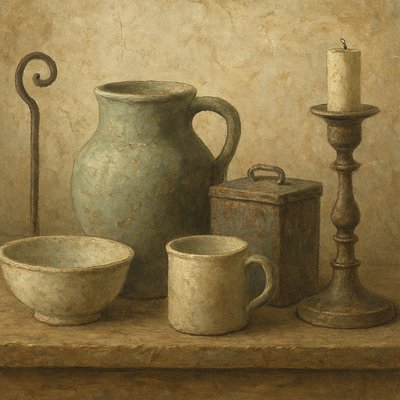 still life with everyday objects