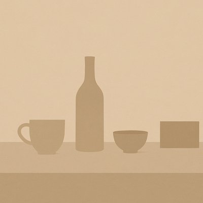 still life with everyday objects