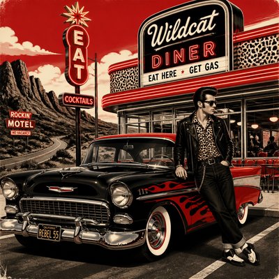 wide landscape with natural scenery — Rockabilly Aesthetic