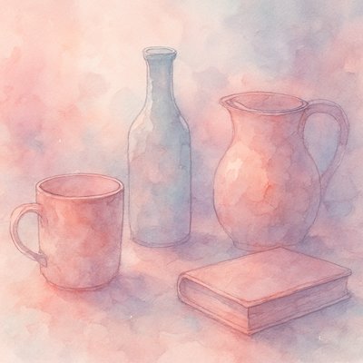 still life with everyday objects