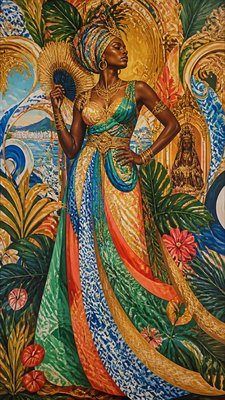 full-length portrait of an elegant figure