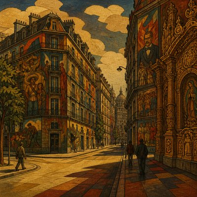 Mexico City Art Style Style Transfer Example