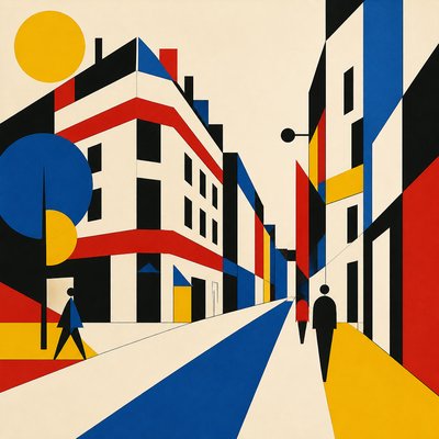 Bauhaus Art Style Style Transfer Example