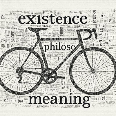 bicyle resting against a wall