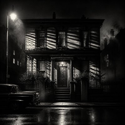 house with front view — Film Noir Aesthetic