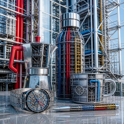 still life with everyday objects — High-Tech Architecture