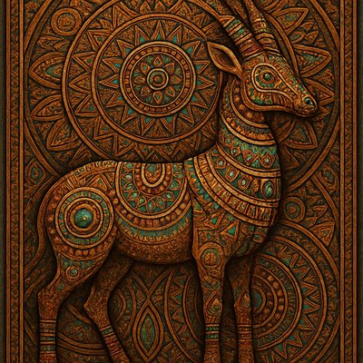 animal standing in natural pose