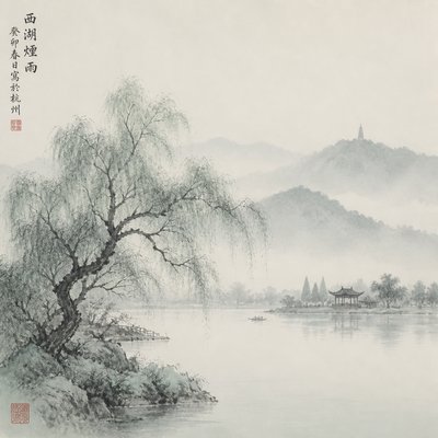 a tree in nature — Hangzhou Art Style
