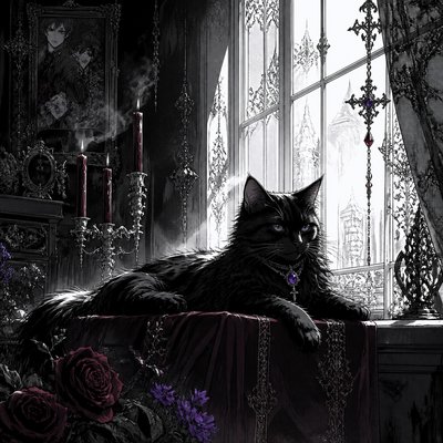 a cat lounging in a sunlit window