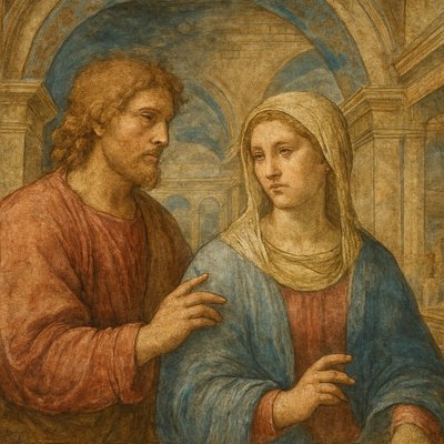 portrait of two people together