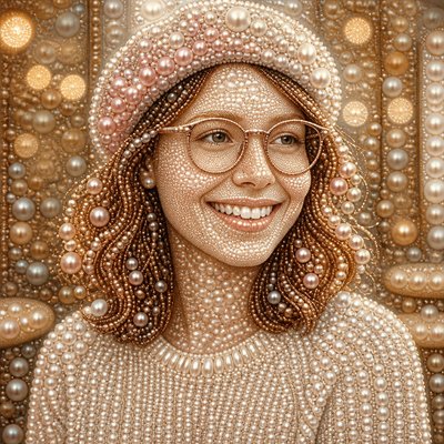 Pearl Jewelry Style Style Transfer Example