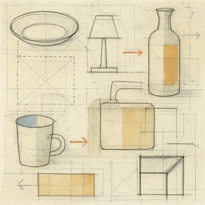 still life with everyday objects