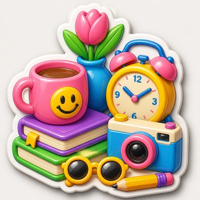 still life with everyday objects