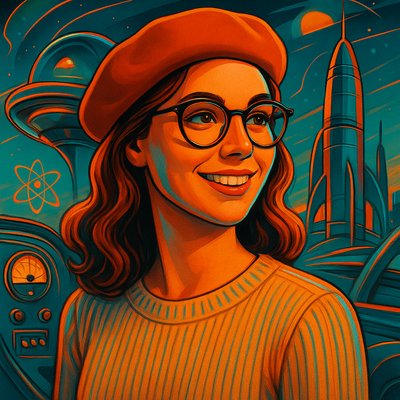 Retro Futurism Sci-Fi Art Style Transfer Example