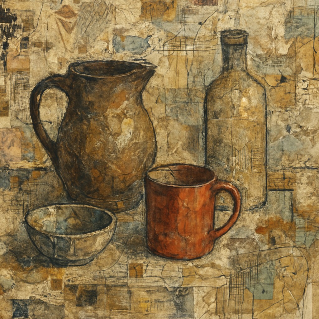 still life with everyday objects
