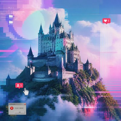 majestic castle on a hilltop