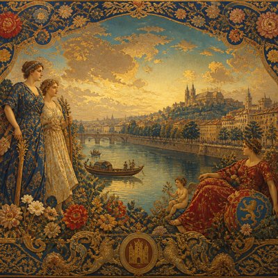 wide landscape with natural scenery — Lyon Art Style
