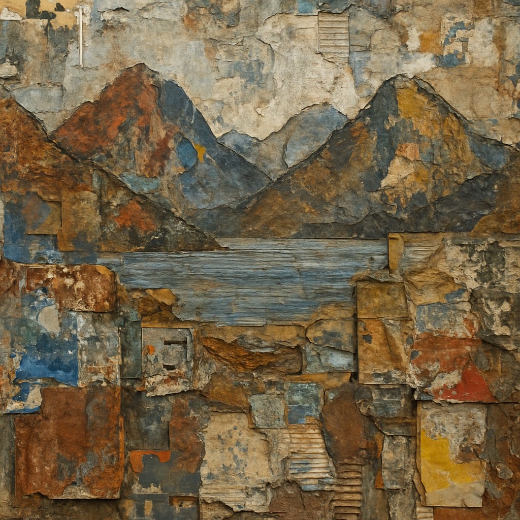 serene landscape with mountains and water
