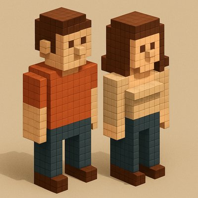 portrait of two people together