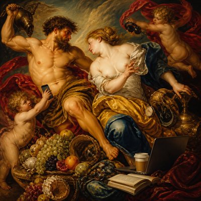 still life with everyday objects — Antwerp Baroque Art Style