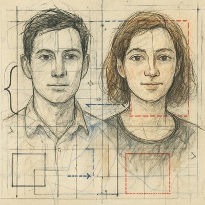 portrait of two people together