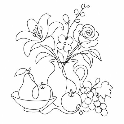 Single Line Minimalism Art Style 3