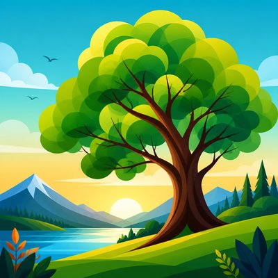 a tree in nature