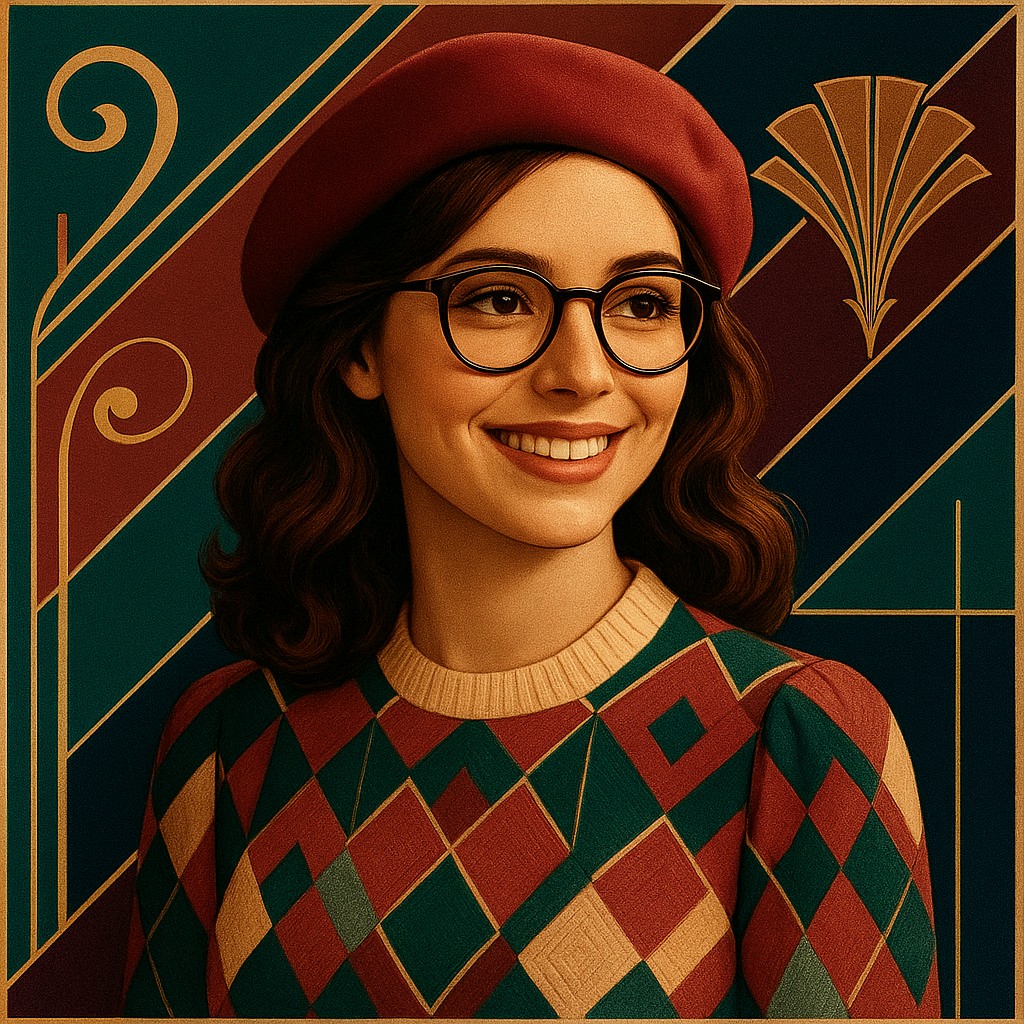 Vintage Retro Fashion Design Style Transfer Example