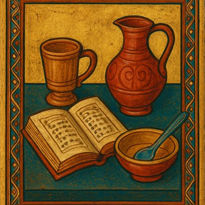 still life with everyday objects