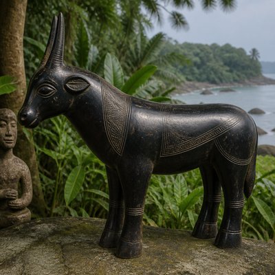 animal standing in natural pose — Sierra Leonean Art Style