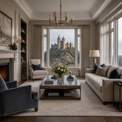 majestic castle on a hilltop