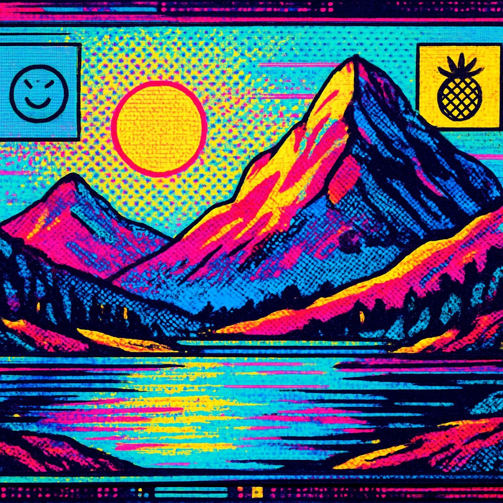 serene landscape with mountains and water
