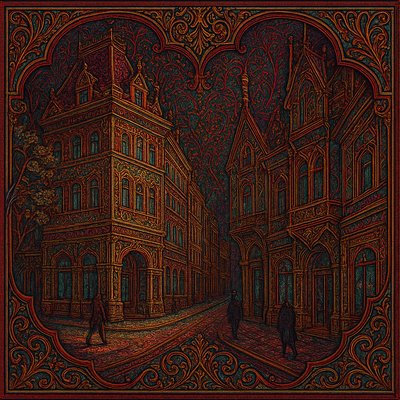 Victorian Architecture Art Style Transfer Example