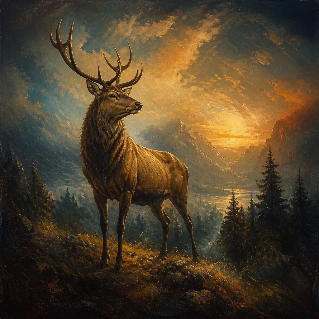 animal standing in natural pose