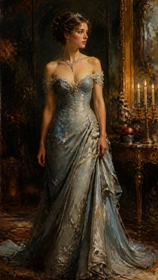 full-length portrait of an elegant figure
