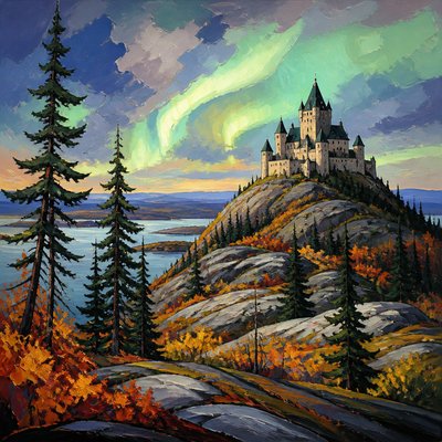 majestic castle on a hilltop